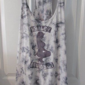 WOMEN'S HARLEY-DAVIDSON TANK TOP SIZE XL TYE DYE MOSSIMO SUBLIMATION PRINT